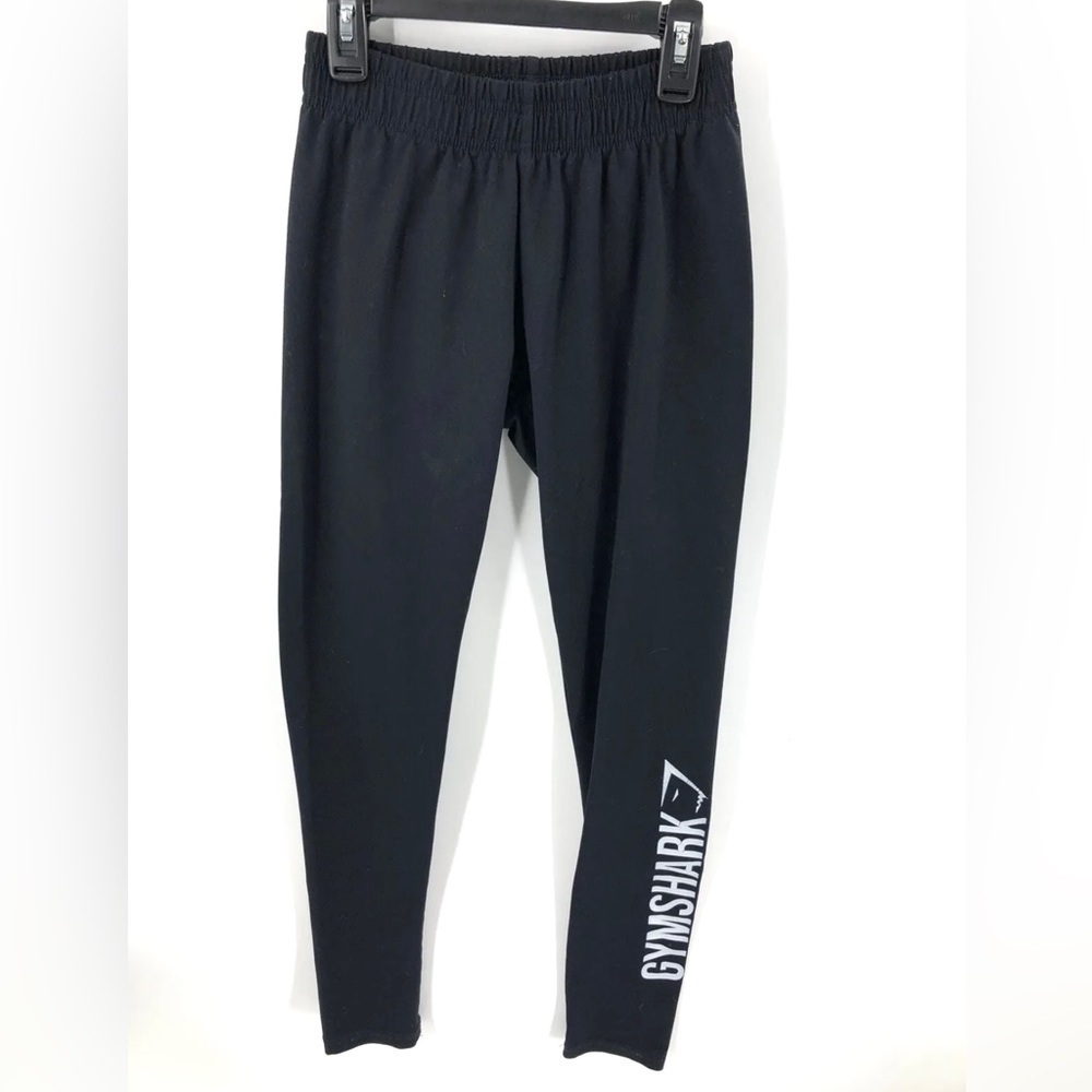 Gymshark Size Small Core Leggings Pull On Pants Black Jogger Waist Track Stretch